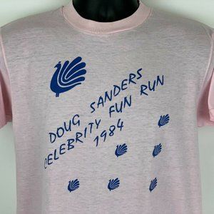 Vintage 80s Golfer Doug Sanders Celebrity Fun Run T Shirt PGA Made In USA Medium